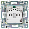 Розетка IEK SKANDY SK-R06Bl с заземлением с защитными шторками 16А черный SK-R14-16-1-K02