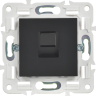 Розетка компьютерная IEK SKANDY RJ45 кат.5E SK-K01Bl черный SK-K10-1-K02