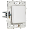 Выключатель 1-клавишный кнопочный IEK SKANDY 10А SK-V14W арктический белый SK-V17-0-10-K01
